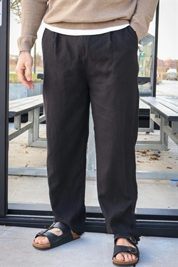 Solid Dethan Pleat Pants True Black